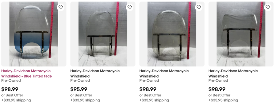 used-harley-windshields